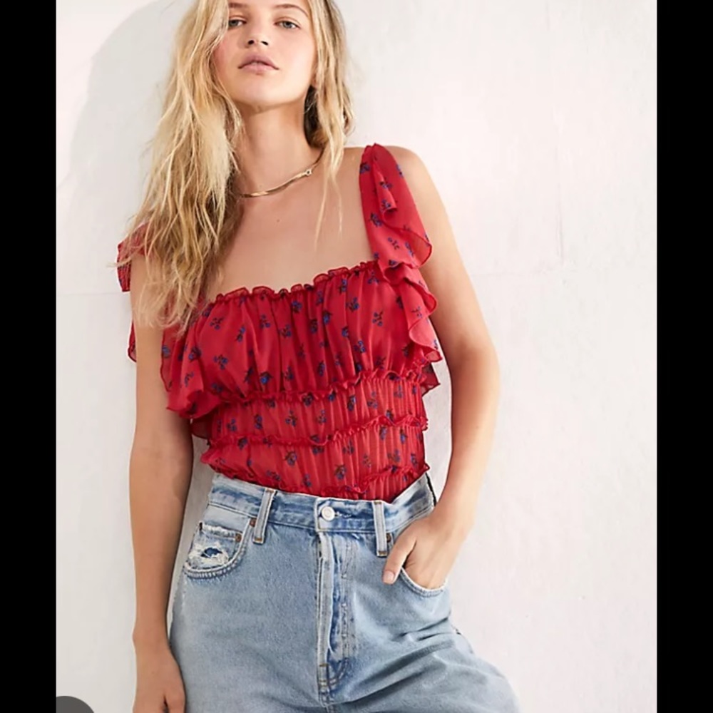 NWT Free People Juliet Bodysuit Large
